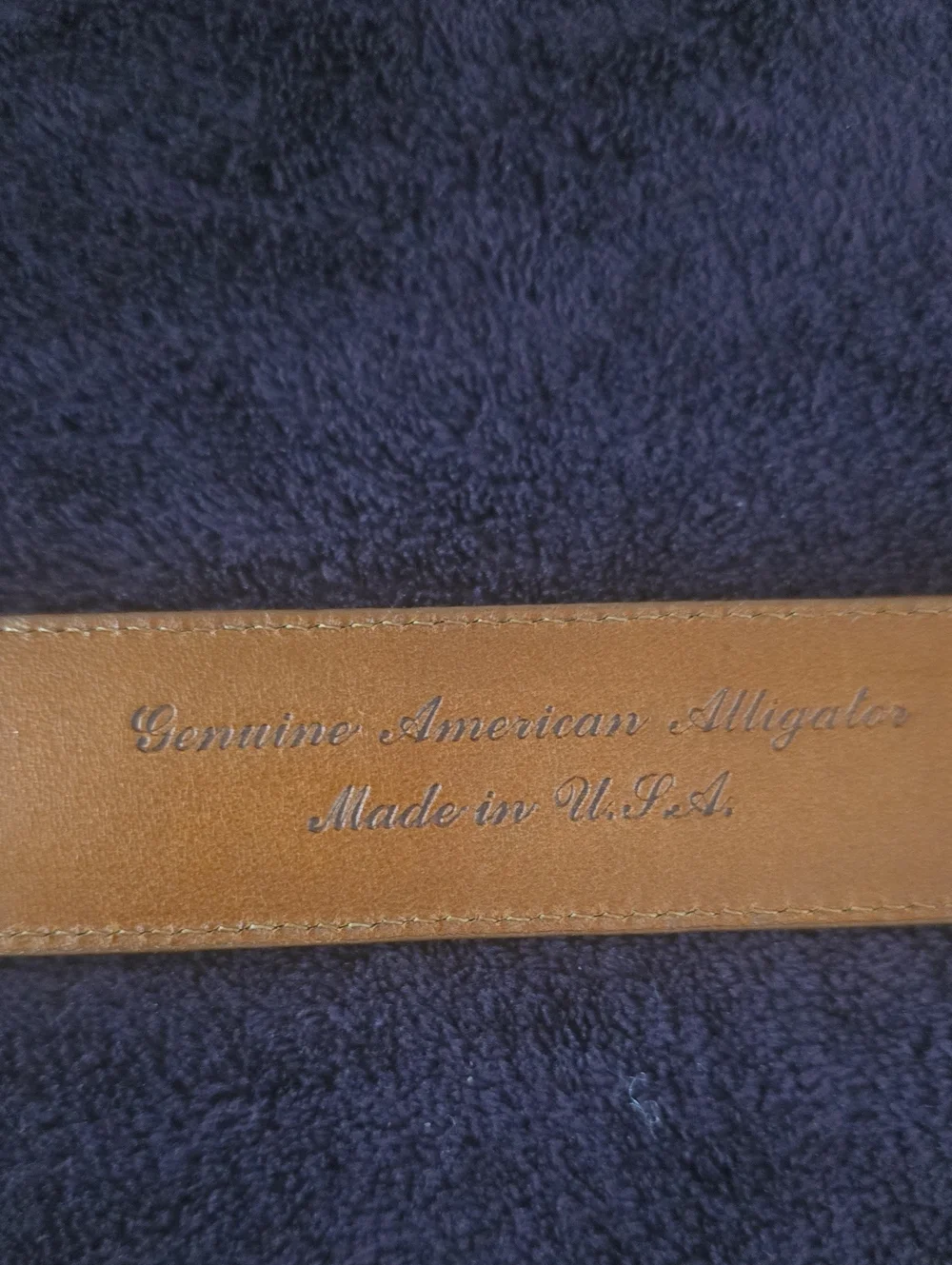 Pat Areias Genuine American Alligator 925 Belt